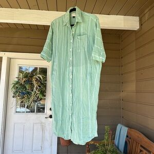 Universal Threads - Button-Up Dress - Sage - XS